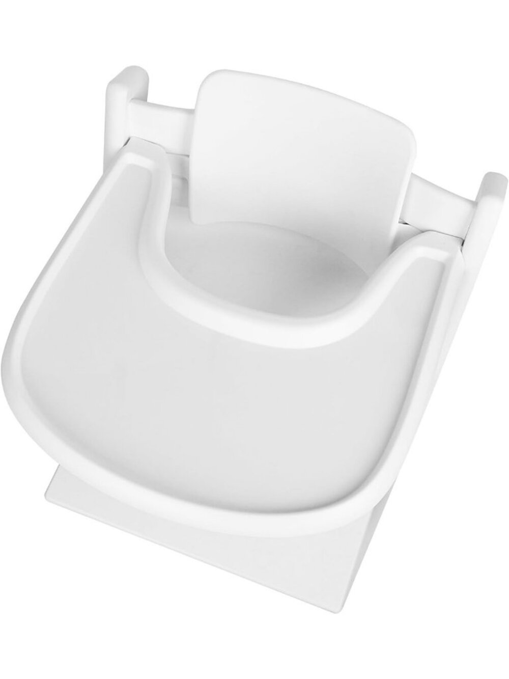 White Suction Tray for Tripp Trapp Chair - Easy Clean, BPA-Free, Smooth Surface
